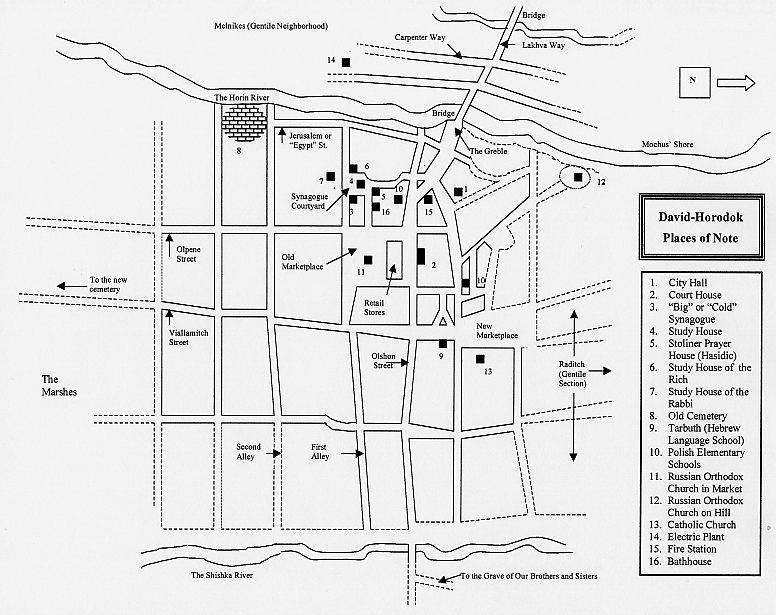 David-Horodok Street Map